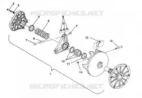 DRIVE CLUTCH ASSEMBLY TRAIL DELUXE/0930243 (4923222322026A)