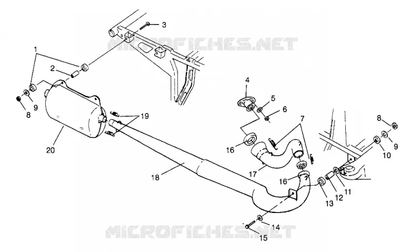 EXHAUST SYSTEM SCRAMBLER W967840 (4935823582A011)