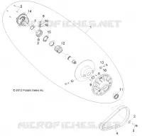 DRIVE TRAIN, SECONDARY CLUTCH