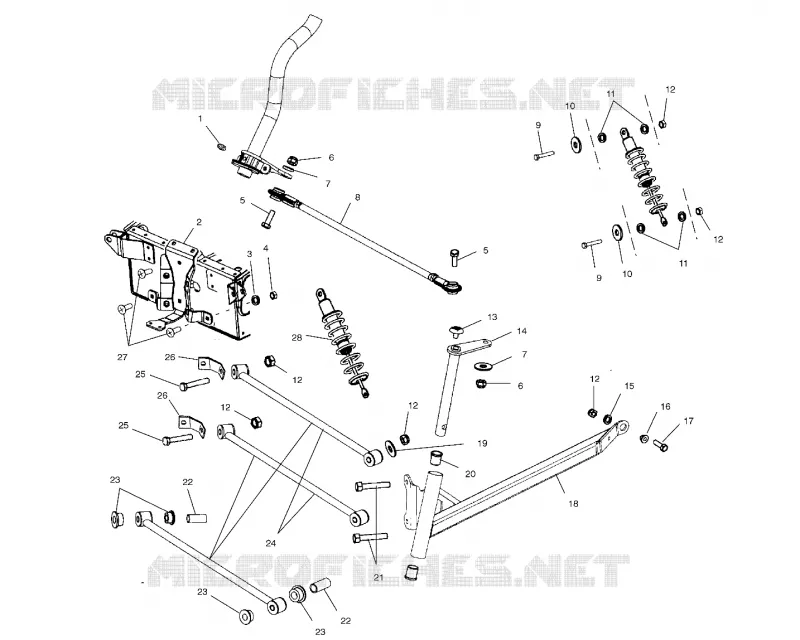 FRONT SUSPENSION AND STEERING