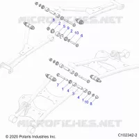 REAR SUSPENSION CONTROL ARM, MOUNTING