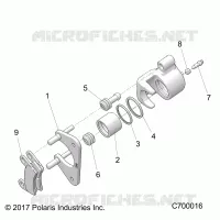 BRAKES, REAR CALIPER