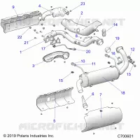 ENGINE, EXHAUST SYSTEM