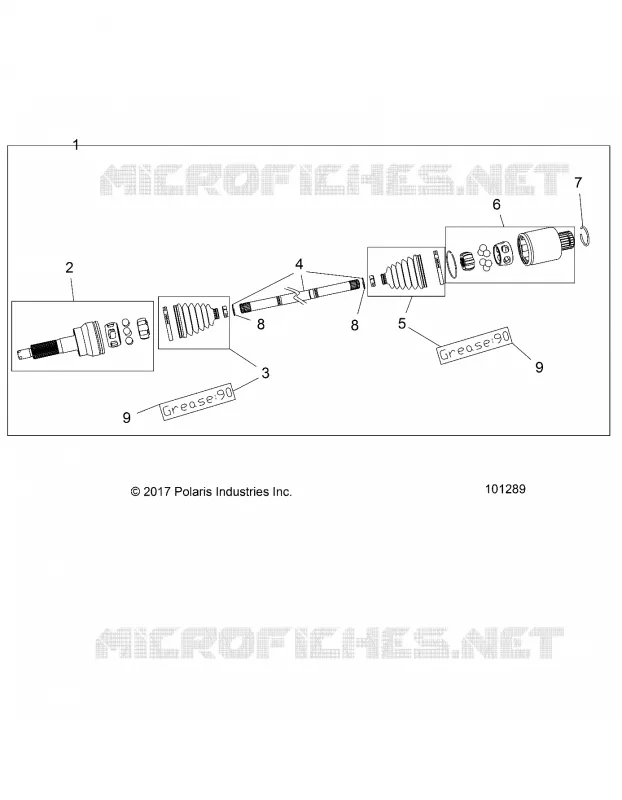 DRIVE TRAIN, REAR DRIVE SHAFT