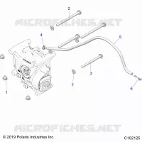 DRIVE TRAIN, GEARCASE MOUNTING, REAR