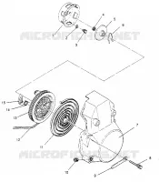 RECOIL STARTER ASSEMBLY WIDETRAK LX 0952064 AND  EUROPEAN WIDETRAK LX E9520 (4928942894D002)
