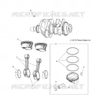 ENGINE, CRANKSHAFT AND PISTON