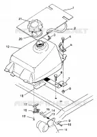 FUEL TANK ASSEMBLY 6X6 350L W938739 (4924062406008A)