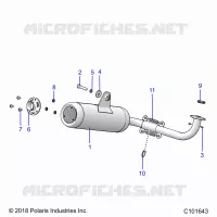 ENGINE, EXHAUST SYSTEM
