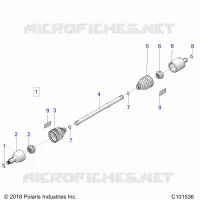 DRIVE TRAIN, FRONT DRIVE SHAFT