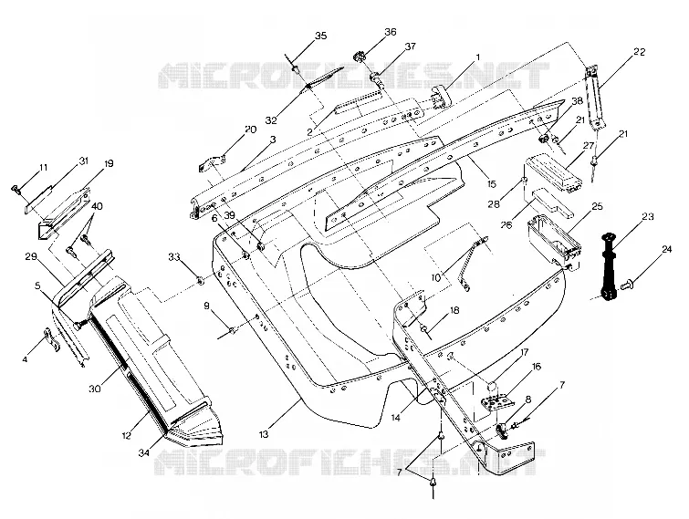 NOSE PAN 400 Updated 2/90 (4916781678005A)