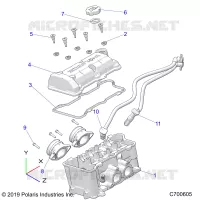 THROTTLE BODY AND VALVE COVER