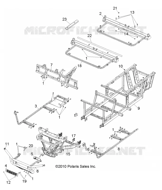 CHASSIS, FRAME AND FRONT BUMPER