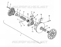DRIVE CLUTCH ASSEMBLY TRAIL / 0930761 (4923222322025A)