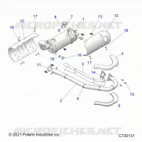 ENGINE, EXHAUST SYSTEM