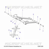 SUSPENSION, FRONT TORQUE ARM