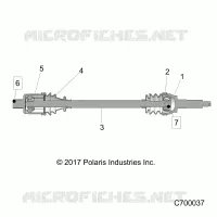 DRIVE TRAIN, REAR HALF SHAFT (TO 7/01/2018]