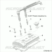 ENGINE, VALVE COVER