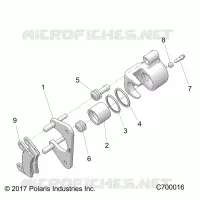BRAKES, REAR CALIPER