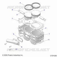CYLINDER AND PISTON