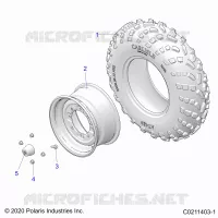 WHEELS, FRONT TIRE