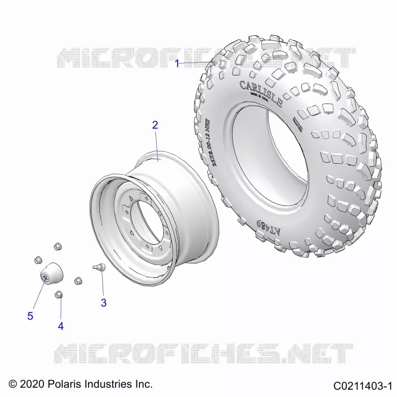 WHEELS, FRONT TIRE