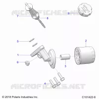 OIL FILTER AND DIPSTICK