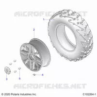 WHEELS, FRONT TIRE