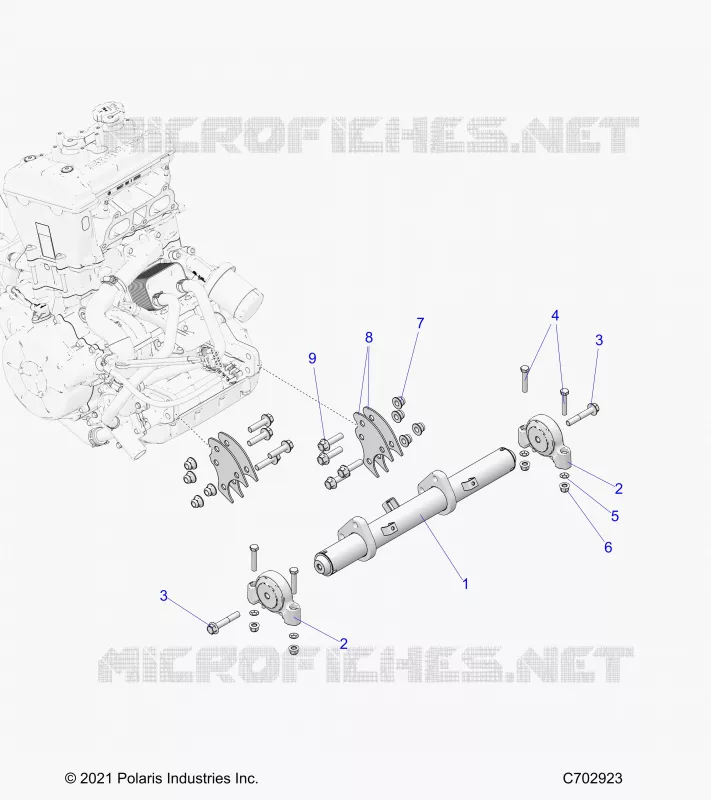 ENGINE, MOUNTING & LONG BLOCK