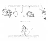 ENGINE, THROTTLE BODY AND FUEL RAIL