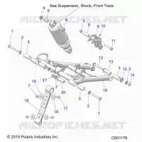 SUSPENSION, FRONT TORQUE ARM