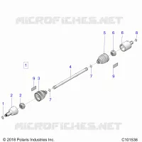 DRIVE TRAIN, FRONT DRIVE SHAFT