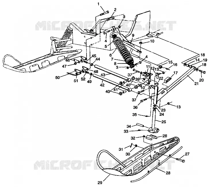 FRONT SUSPENSION AND SKI SPORT 0940443 AND SPORT SKS 0940243 (4925052505011A)