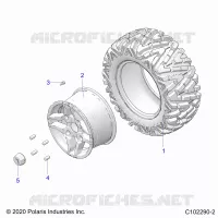 WHEELS, REAR TIRE