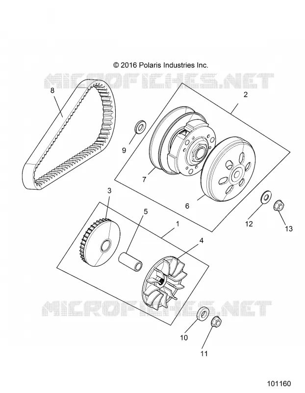 DRIVE TRAIN, PRIMARY CLUTCH