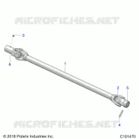 DRIVE TRAIN, PROP SHAFT, FRONT