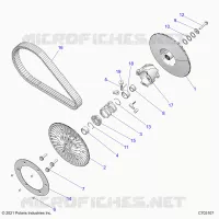 DRIVE TRAIN, SECONDARY CLUTCH