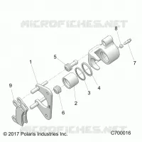 BRAKES, REAR CALIPER