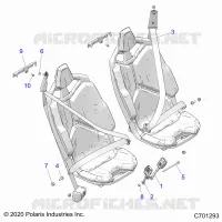 SEAT BELT MOUNTING, FRONT, STANDARD -Z22R4E92AD/AJ (C701293)