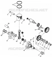PISTON   CRANKSHAFT SCRAMBLER 400L W97BC38C (4939893989C014)