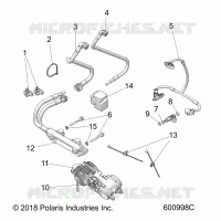 FUEL SYSTEM, RAIL, LINES AND THROTTLE BODY