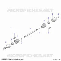 DRIVE TRAIN, REAR DRIVE SHAFT