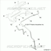 COOLING HOSES AND SHROUDS