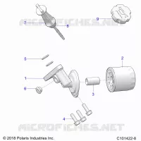 OIL FILTER AND DIPSTICK