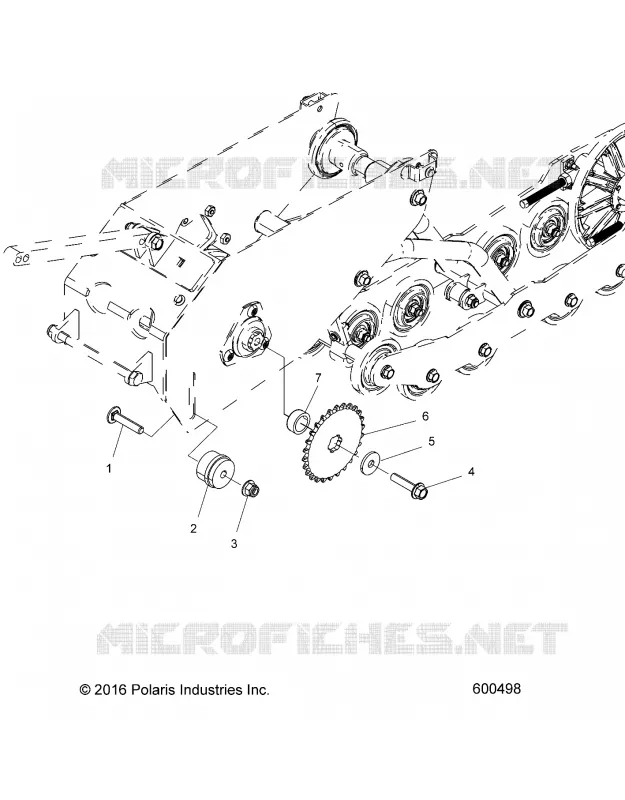 DRIVE TRAIN, SPROCKET AND TENSIONER
