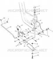 FOOT PEDAL   PARKING BRAKE SWEDISH MAGNUM 4X4 S97AC42E AND NORWEGIAN MAGN (4940834083C04A)