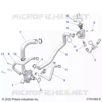 ENGINE, WATERPUMP AND BYPASS