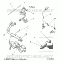 FUEL SYSTEM, RAIL, LINES AND THROTTLE BODY