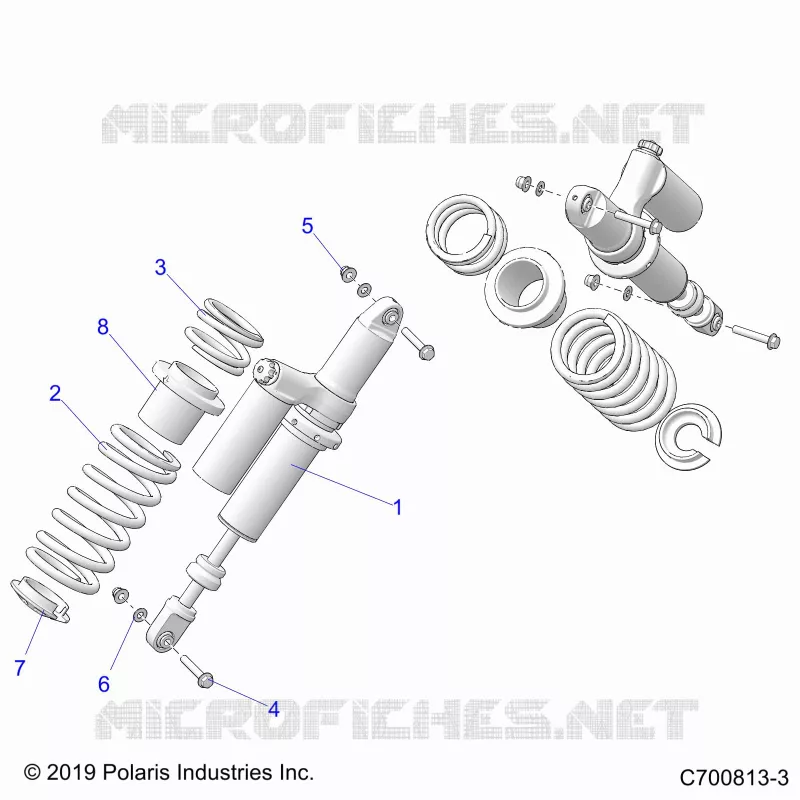 SUSPENSION, REAR SHOCK MOUNTING