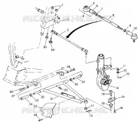 WISHBONES Magnum 4X4 W97AC42A, Swedish Magnum 4X4 S97AC42E and N (4940834083B011)